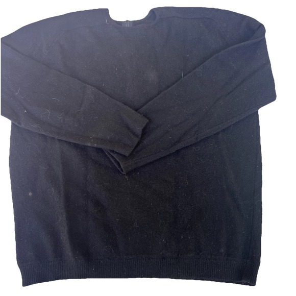 Sweaters - Vintage Sweater Wool Blend Back Zip Round Neck LG Soft Retro Minimalist